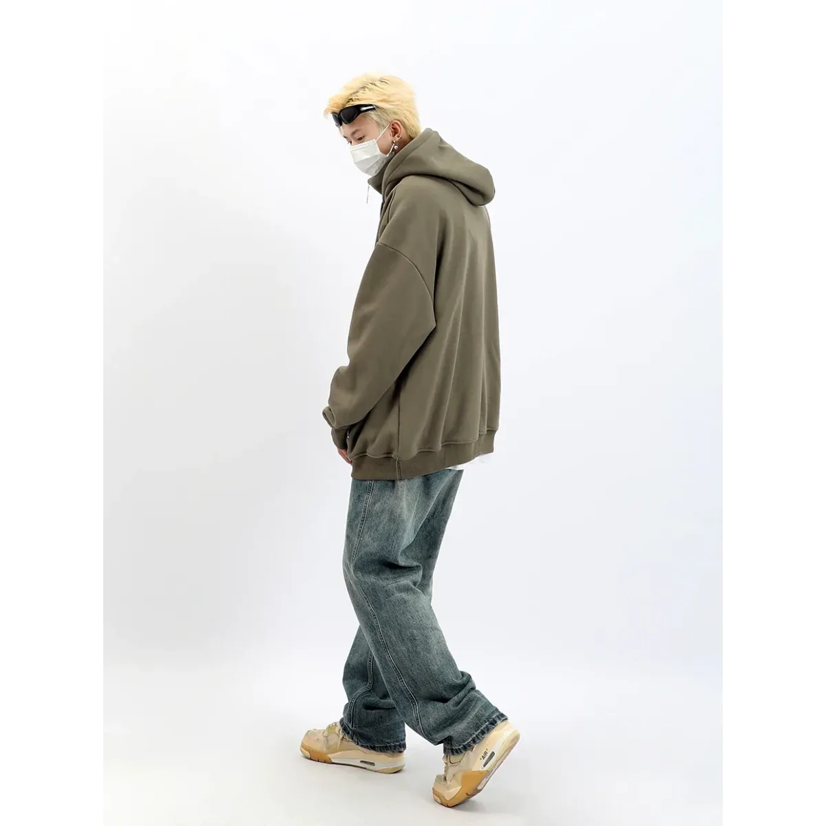 Harajuku High Neck Hoodie