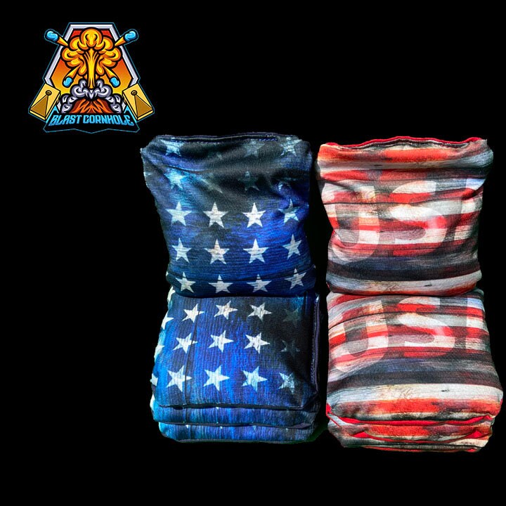 Blue Line Flag Police Cornhole Boards