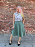Charlotte Skirt in Sage - Plus Sizes only
