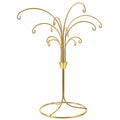 12-Arm Spiral Fountain Brass Gold Metal Ornament Stand Display 11.5 Inches