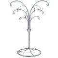 12-Arm Spiral Fountain Brass Silver Metal Ornament Stand Display 11.5 Inches