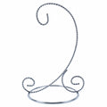 Twisted Wire Silver Metal Ornament Stand Display 7.2 Inches