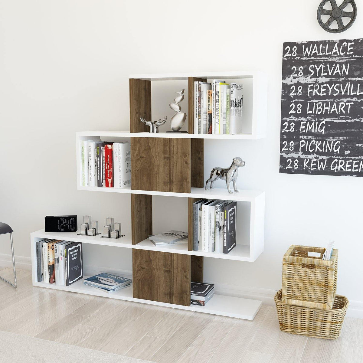 Karlin 43" Tall Accent Bookcase