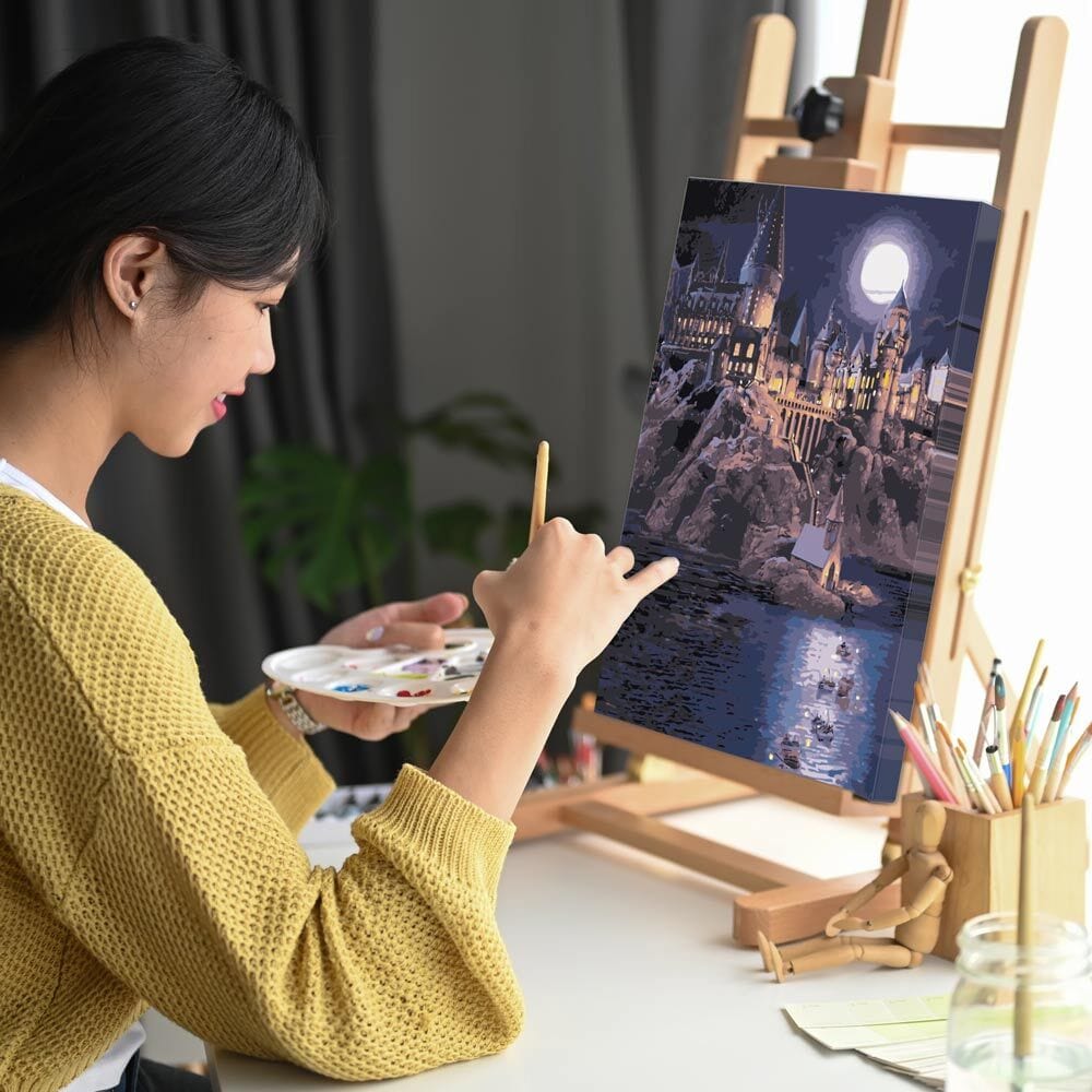 Boats To Hogwarts - Paint By Numbers Kit