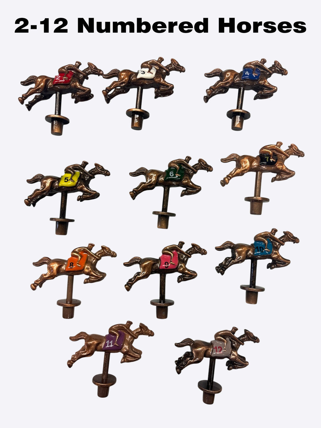 XL Custom Order Horse Race Game with Rails – 18"x30"