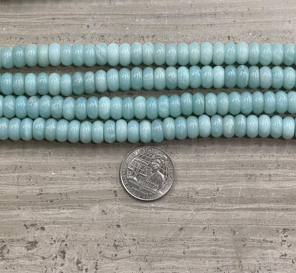 Amazonite Rondelle A Grade 10mm