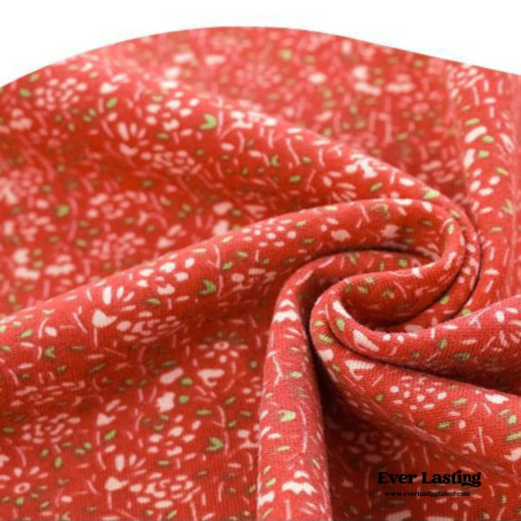 Sophie Pastoral Floral Pajama Set / Red