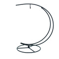 Double Curve Crescent Black Metal Ornament Display Stand 9.25 Inches