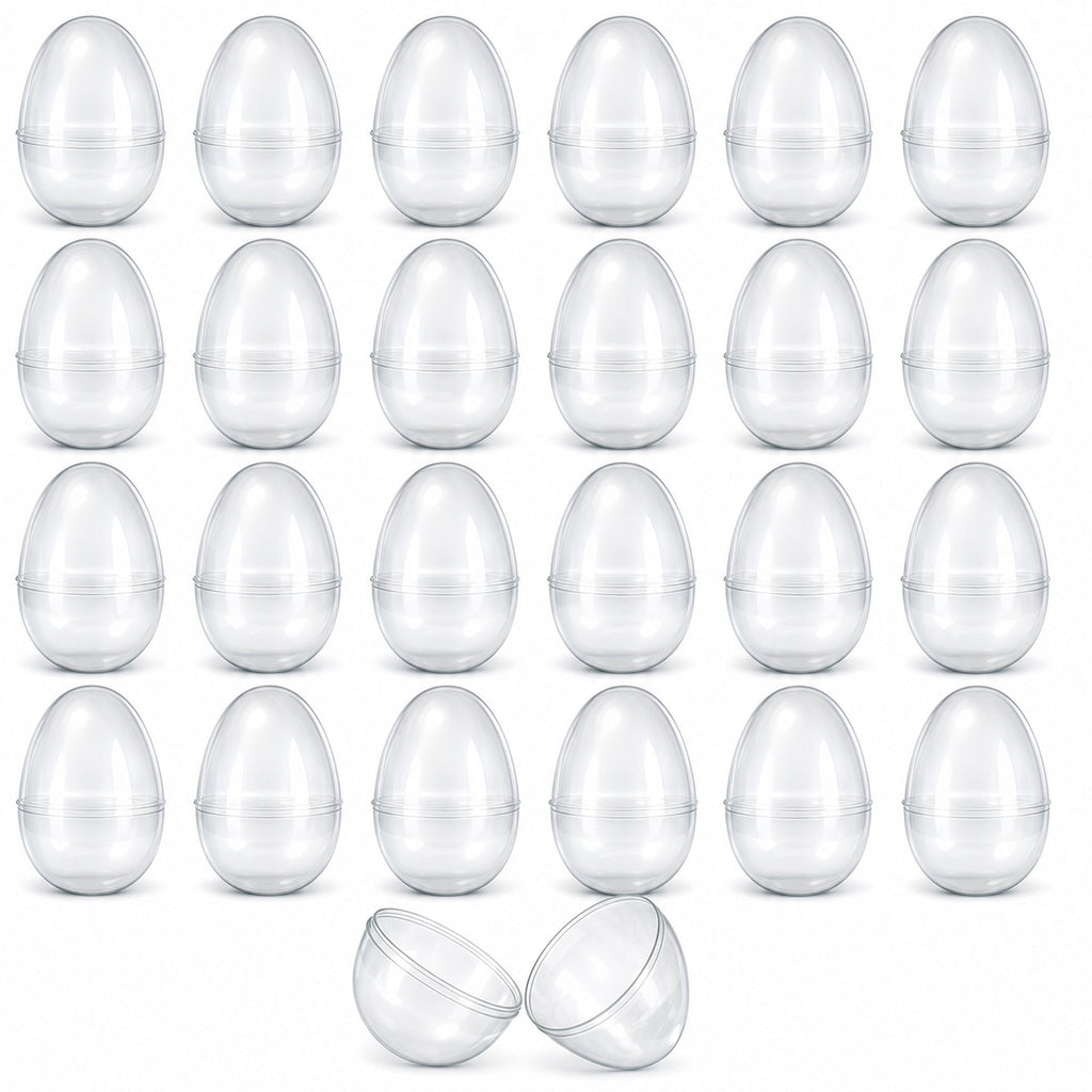 Set of 24 Glow in the Dark Easter Eggs Fillable Plastic Eggs for Nighttime Egg Hunt Fun 2.25 Inches